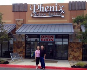 Sandra and Martin Palmer on their latest adventure, a Phenix Salon Suites in San Antonio, TX.