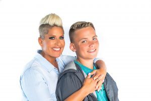 Gina Rivera and teen son Phenix